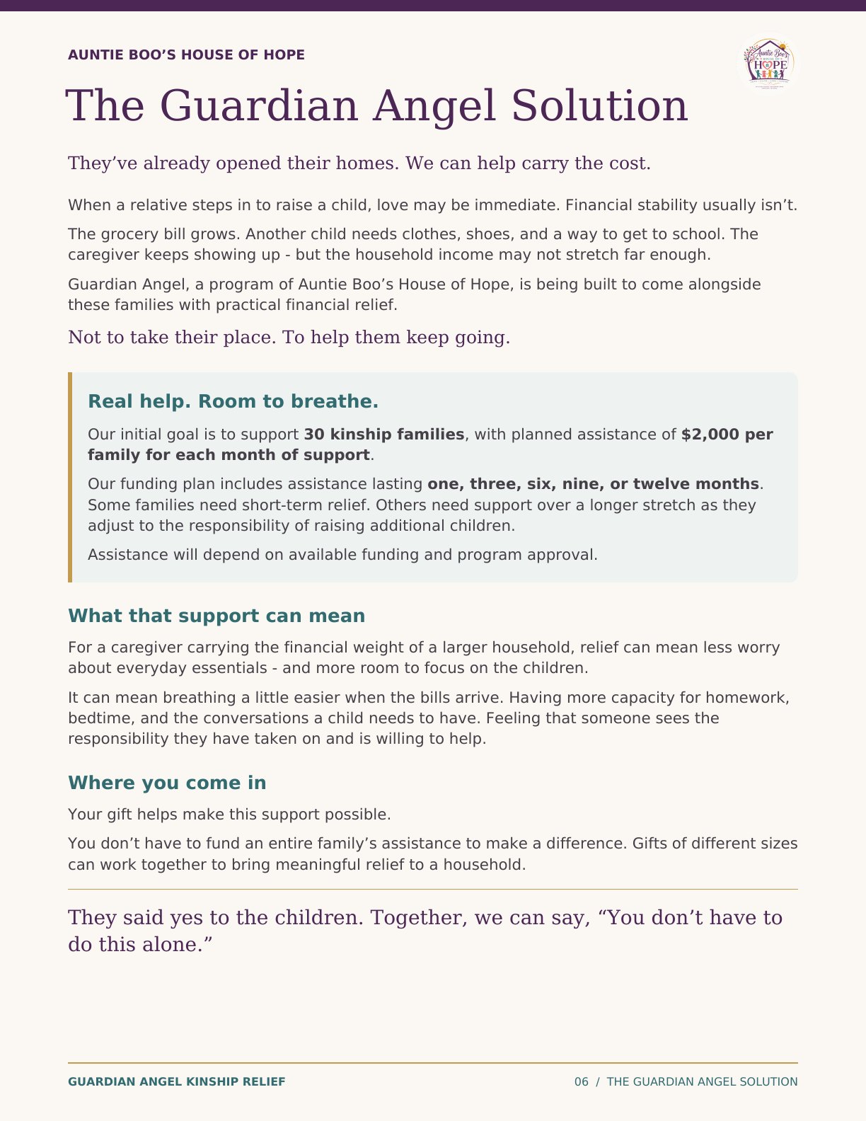 Guardian Angel Partner Guide, page 6 of 10
